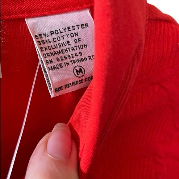 Bonnie & Bill Red Textured Sweater - Picture 4 of 5